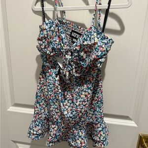 Kids Mini Dress with cut outs